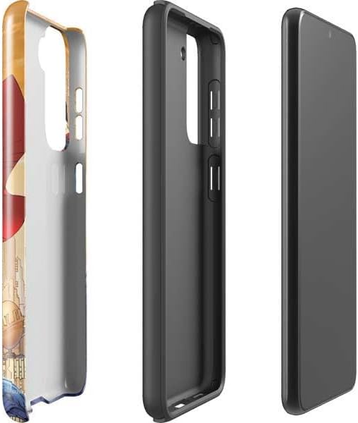 Skinit Pro Phone Case Compatible with Galaxy S21 Plus 5G - Officially Licensed DC Comics Superman for Tomorrow Cover Art by Jim Lee Design