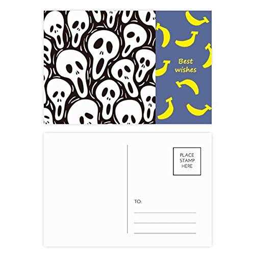 Cartes postales Halloween Crâne Carreleurs pour vos remerciements