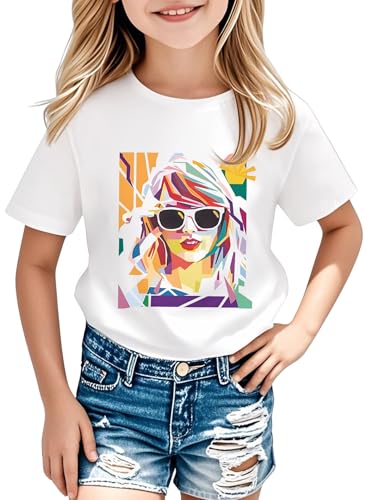 Image of Girl Country Music T-Shirt - Kids Singer Letters Graphic Birthday Shirts Gifts Fan Song Tour Concert Outfit Top
