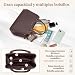 Imagen de IGOLUMON Bolsos de Mano Piel para Mujer para Universitarias Trabajo Bolso Bandolera Universidad Marca Bolsa Outlet Marca Tote Bag Negro Café