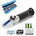 4-in-1 DEF Antifreeze Coolant Refractometer for Automobile Antifreeze System, Diesel Exhaust Fluid, Battery Acid and Windshield Washer Fluid