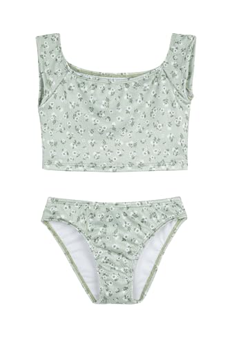 Gottex Kids Ditsy Dream Off Shoulder Cap Sleeve Swim Set Chlorine Fade Resistant and Built-in UPF UV 50+ Protection