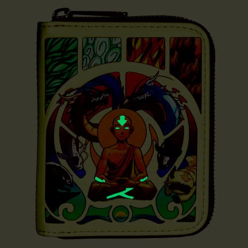Avatar: The Last Airbender Aang Meditation Glow in the Dark Zip Around Wallet2