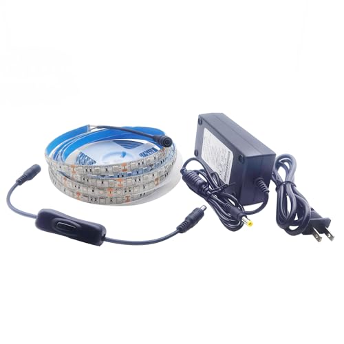 Tira LED UV Negro 5m 300 LEDs Impermeable con Fuente 12V miniatura 2