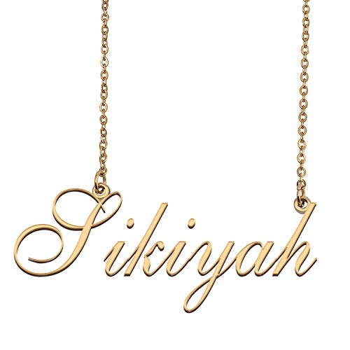 HUAN XUN Custom Made Delicate Any Name Necklace for Mother Sikiyah