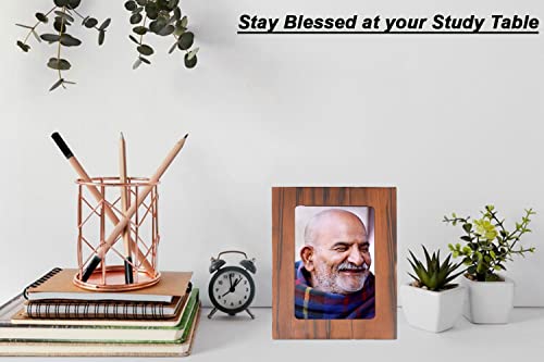 Image of Neem Karoli Baba Photo Frame for Table & Desk | Neeb Karori Baba (Picture Size 5x7 Inch) - GR-1100