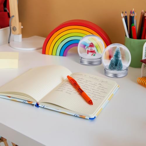 HOMSFOU 10-Teiliges Mini-Schneekugel-Set Leere Schneekugeln Schneekugeln Für Erwachsene Einzigartige Leere DIY- Mini- Für DIY- Aus Kunststoff