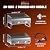 ONLYFIRE GRILLS Tabletop Gas Griddle, 2-Burner Propane Gas Flat Top Griddle, Portable Gas Stove for Outdoor Patio BBQ Camping Tailgating RV, Stainless Steel, GS319V
