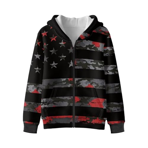 DISNIMO Zip Up Hoodies for Boys Fleece Hoodie Kids Sweatshirts Zipper Jacket Long Sleeve Hooded Winter Coat