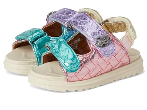 Kurt Geiger London Girls Mini Orson (Little Big Kids) Sandal, Pastel Rainbow, 2