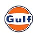 Gulf Logo Sticker Car Race Moto Sponsor Wrap Creativo Pegatinas 2 unidades