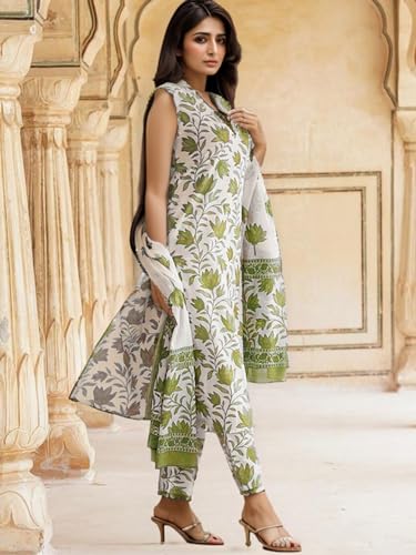 Image of SHIENZY Cotton Blend Kurta Set for Women