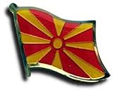 Macedonia Country Flag Bike Motorcycle Hat Cap lapel Pin