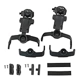 Hearangel 2.0 Version ARC Adapter for Comta II/III Tactical Headset Compatible with MLOK/Fast ARC/Wendy Helmet Mounting (Black)