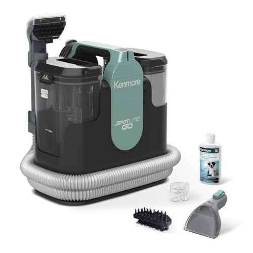 Image of Kenmore SpotLite Go Pet Portable Carpet & Upholstery Cleaner Machine | 16KPa Suction with 2-in-1 Tough Stain Tool, Lightweight Spot Stain Remover for Couch, Car Detailing, Rugs & Stairs