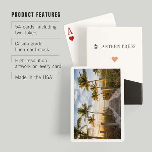 Baraja de 52 cartas tamaño póker con fotografía Florida miniatura 3