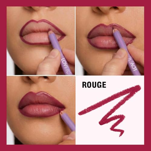 Image of Ultra-Smooth Matte Lip Liner, 12-Hr Wear, One Stroke, Rouge 1.14g