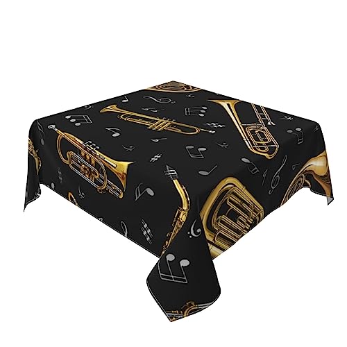 Nappe imprimée instruments de musique protège votre table des poussières
