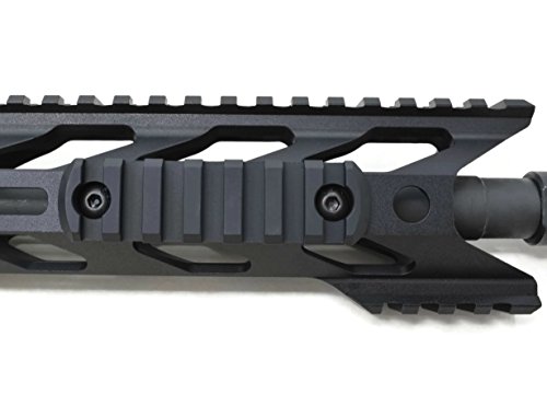 STNGR USA 7-Slot M-Lok Aluminum Picatinny Rail Section Accessory - Proudly Made in USA - Includes 2 T-Nuts & 2 Screws