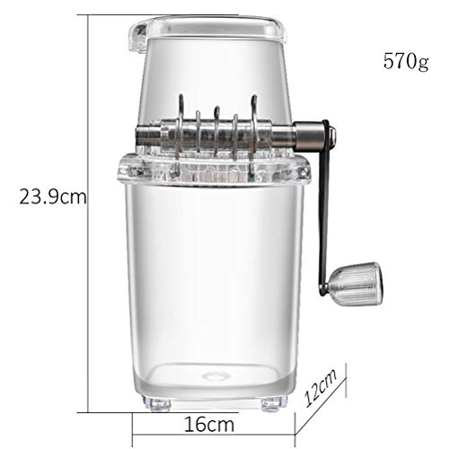 HAOXU Handmatige Ice Crusher,Draagbare Hand Crank Handleiding Huishoudelijke Ijs Scheerapparaat Slushie Maker Keuken… - Image 3