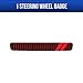 Steering Wheel Emblem Kit Compatible with 2015-2020 Dodge Charger | 3D Domed Badge Overlay Decal Trim Cover Sticker Set | Charger Interior Accessories (Red)