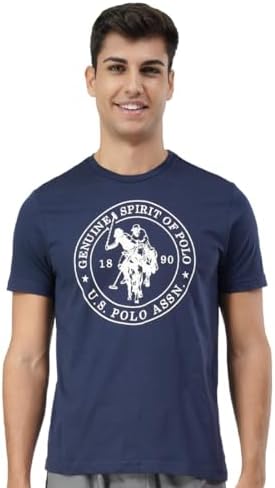 U.S. Polo ASSN. Men's I643 Comfort Fit Printed Lounge Cotton T-Shirt