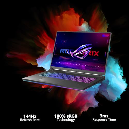 Image of ASUS ROG Strix G18 G815 Gaming AI Laptop 18 inch WUXGA 144Hz (100% sRGB, 3ms) Intel 24-core i9-14900HX 64GB DDR5 4TB SSD GeForce RTX 5070 GDDR7 (Up to 798 AI Tops) RGB Backlit WiFi7 Win11 ICP Hub