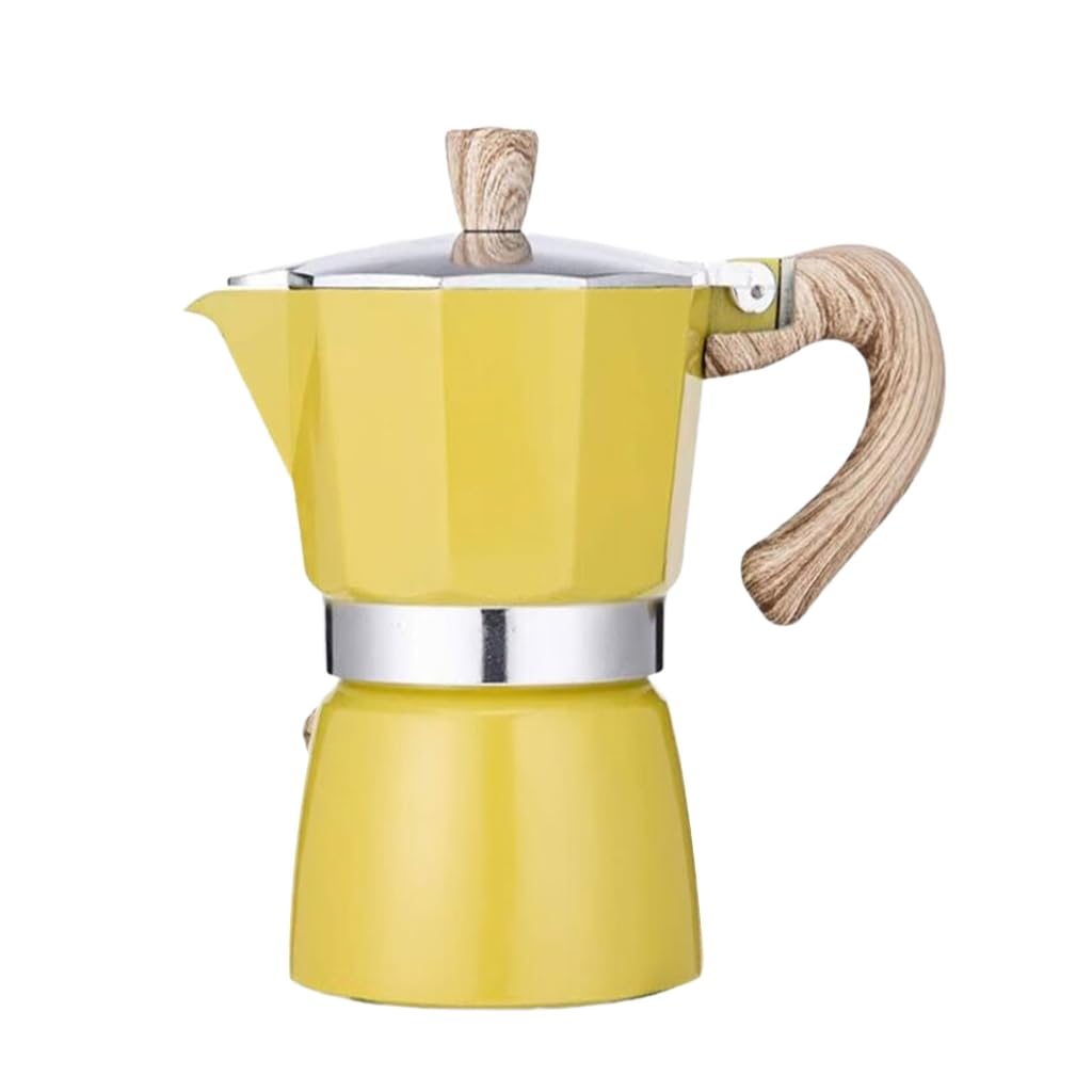 Caffettiera da 3/6 tazze da 150/300 ml con manico resistente al calore