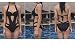 LATH.PIN - Traje de baño de mujer entero negro - Bikini sexy...