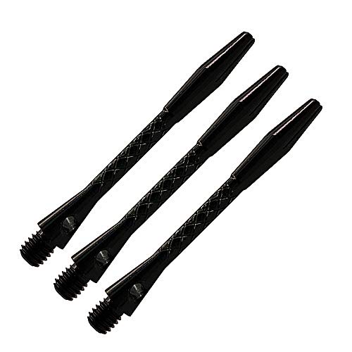BIPY 12/Pack Dart Shafts in Black and Silver 2BA Metal Accessories Stems Aluminum Dart Pole Rod in Aluminum with Standard 2BA Thread - Image 4
