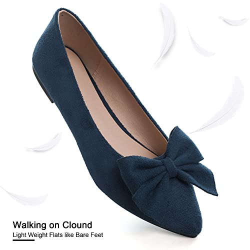 Image of Dear Time Women's Ballet Flats Dress Ballet Shoes Slip on for Office Work Comfortable Shoes