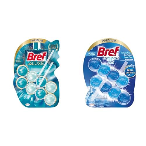 Bref WC Power Aktiv Okyanus Kokulu Klozet Temizleme Topları, 1 x 1 Adet ve Bref WC Power Aktiv Çam Klozet Temizleme Topları (1 x 1 Adet)