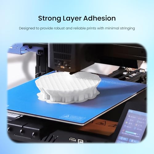 Image of PLA Filament 1.75mm Warm White 1KG Consistent Diameter + /-0.02mm Neatly Wound Spool 3D Printer PLA Basic Filament Vacuum Packaging