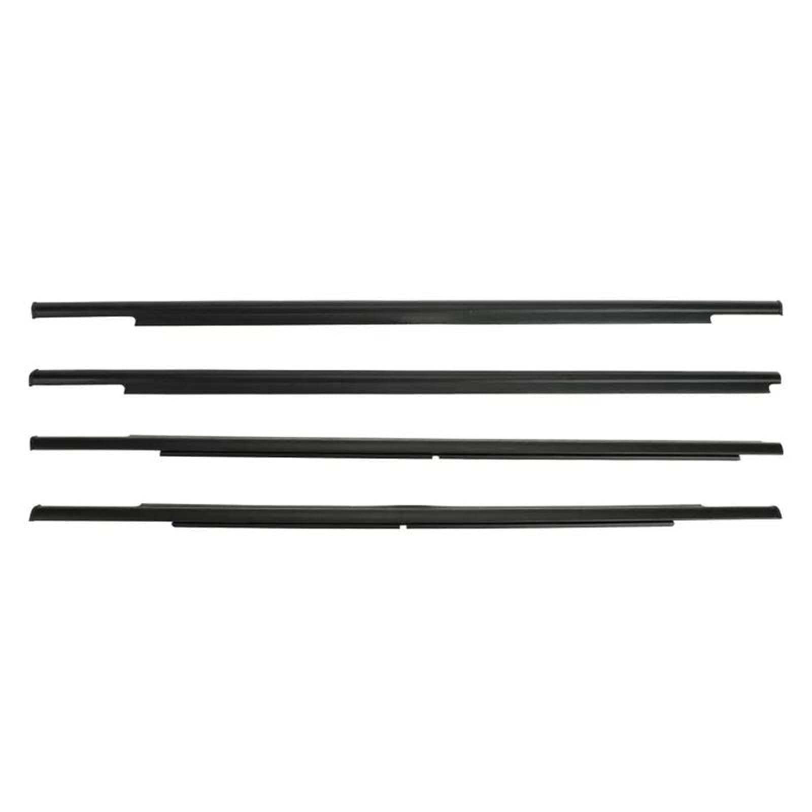 Spgsgmgtxt One Color For Mitsubishi For Outlander 2007-2012 Car Window Outer Weatherstrip Side Door Moulding Trim Seal Strip 4Pcs Beltline Molding