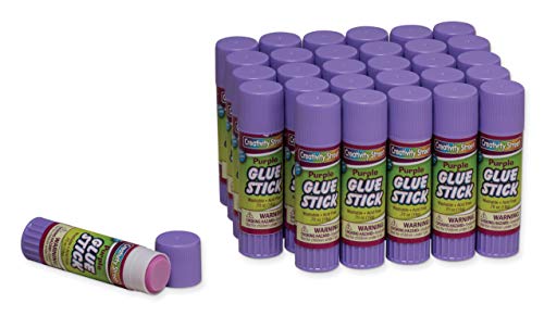 Creativity Street Large Glue Sticks, 30-Pack, Purple, .70-Ounce