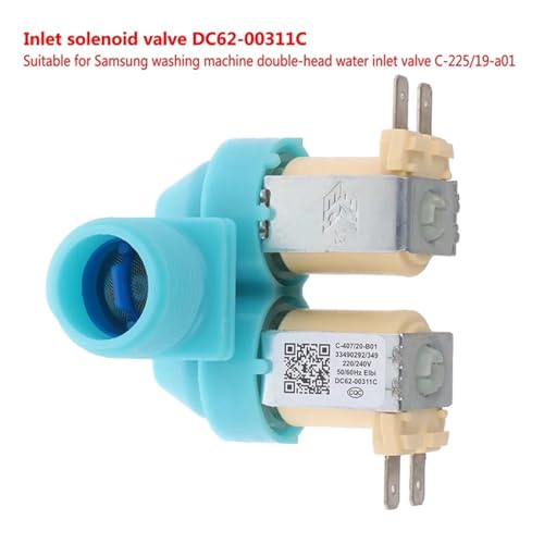 Électrovanne d'arrivée d'eau DC62-00311C double tête pour pièce détachée lave-linge 240V - 3