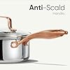 CAROTE 2Qt Stainless Steel Saucepan Set, Non-Toxic 3-Ply Stainless Steel Cookware Set with Lids, Small Kitchen Pots, Oven Safe, Compatible with Induction, Ceramic, Gas #3