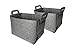 Produktbild LuxDesign Filzkörbe zur Aufbewahrung, Kinderzimmer Wohnzimmer Badezimmer, Kaminholz, langlebiger Filz mit verstärkten Griffen (38x28x25)