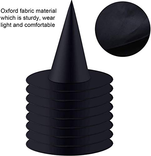 Witch Hats Halloween Costume Accessory for Halloween Party Decoration (8Pcs)