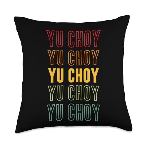 Yu Choy Rainbow Throw Pillow