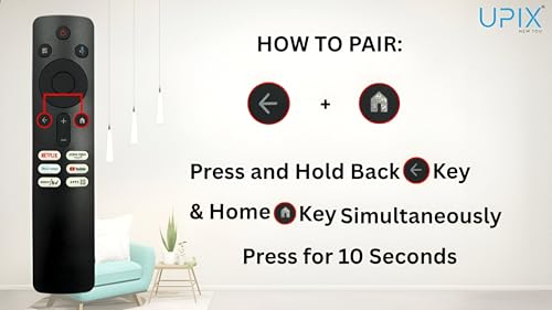 Image of Upix Compatible Xiaomi, Mi, Redmi Smart TV LCD /LED Remote No. 1364 | XMRM-NP | with Voice | Netflix & YouTube Buttons | Exactly Same Remote Will Only Work | Pairing is Required