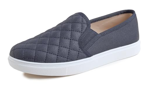Image of FEVERSOLE Women's Casual Slip On Sneaker Comfort Quilted Loafer Flats
