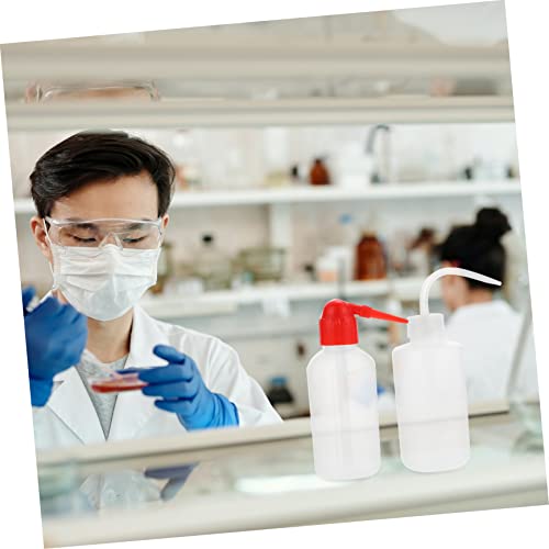 8 Peças Garrafa De Lavagem De Bocal De Cotovelo Garrafa De Lavagem De Aperto De Laboratório Frascos