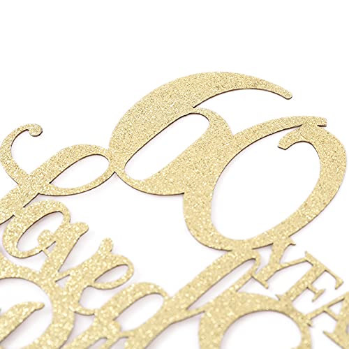 Golden 60 Years Love Blessed Cake Topper - 60Th Birthday Cake Topper,Happy 60Th Birthday Cake Topper,60 Cake Topper Gold,60Th Anniversary Cake Topper,60Th Cake Topper Party Decorations #TOP5