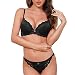 Produktbild SHEKINI Dessous Sets Damen Push Up BH mit Bügel BH Set Spitze BH und Slip Bra Panty Lingerie Sexy Unterwäsche mit Abnehmbare Träger