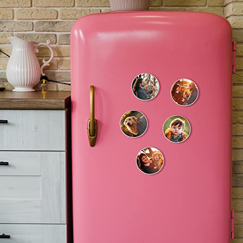 Imanes decorativos redondos personalizados 6 piezas miniatura 3