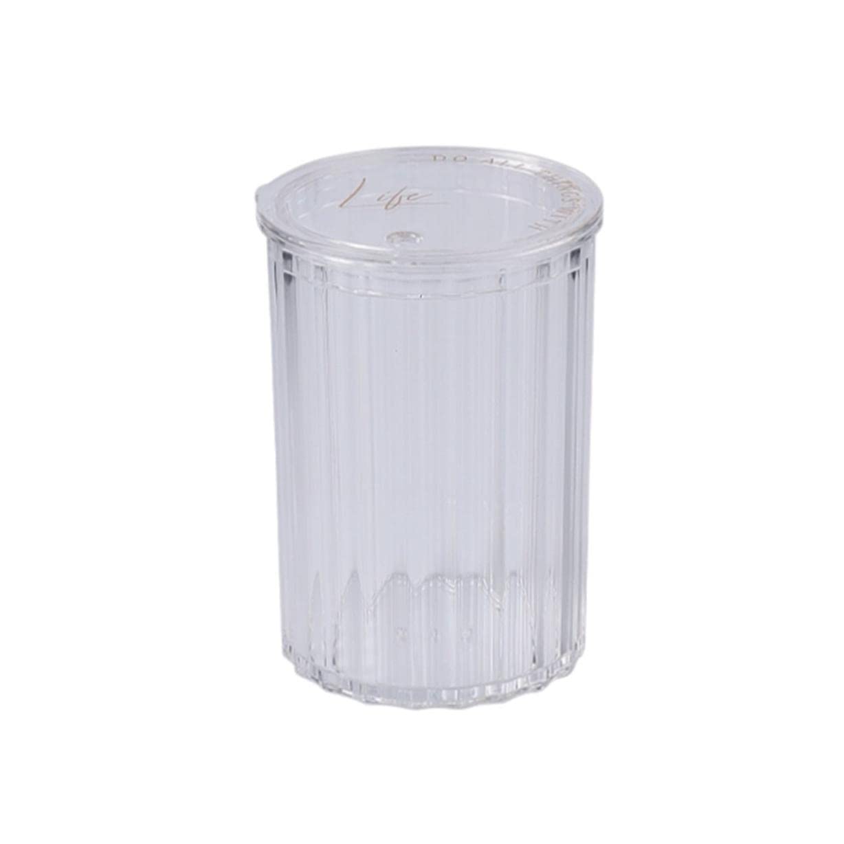 Wdwdw White Toothpicks Dispenser Toothpick Box Fashion Plastic Holder Desktop Simple Transparent Household Container Table
