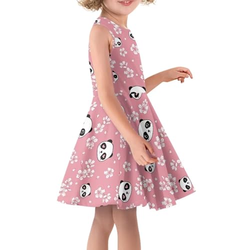 SYtrade Girls Print Dress Sleeveless Casual Floral Sundress for Girl 3-16 Years3