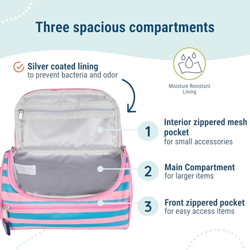 Image of Wildkin Toiletry Bag for Boys and Girls, Ideal for School, Weekend, or Overnight Travel