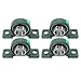 kimllier 4Pcs UCP208-24 Pillow Block Bearing Mounted Bearings with 1-1/2 Inch Bore Self Aligning Cast Iron Housing Set for Industrial Settings